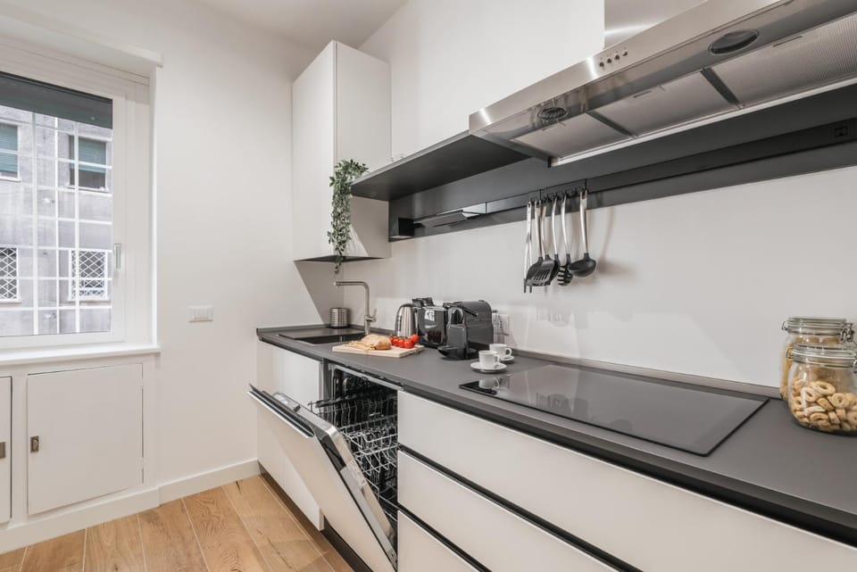 Kitchen or kitchenette, toaster