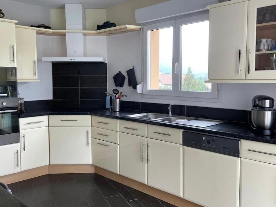 Coffee/tea facilities, Kitchen or kitchenette, dishwasher, stove, toaster