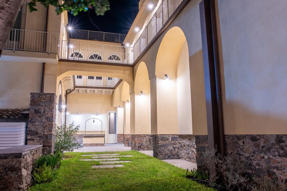 Property building, Patio, Night, Garden, Garden, Garden view