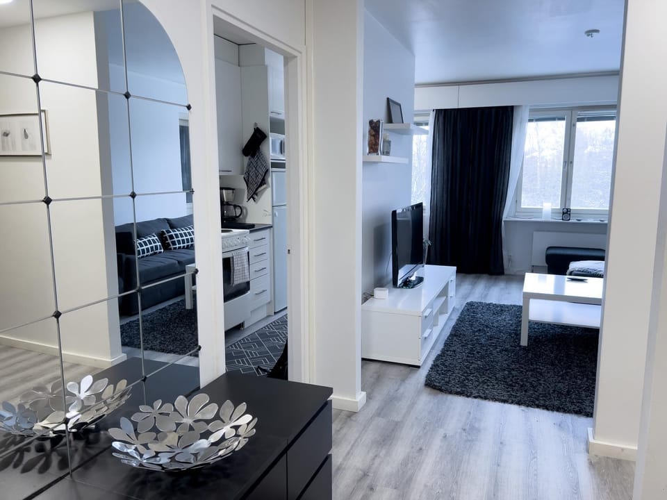 TV and multimedia, Kitchen or kitchenette, Living room, Seating area, wardrobe