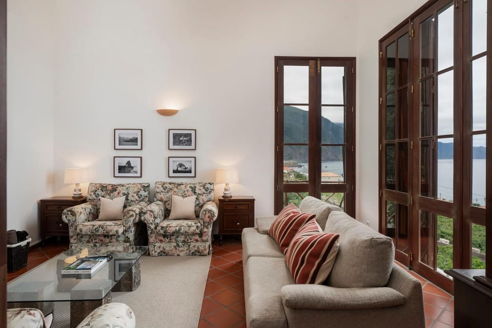 Natural landscape, Living room, Seating area, Mountain view