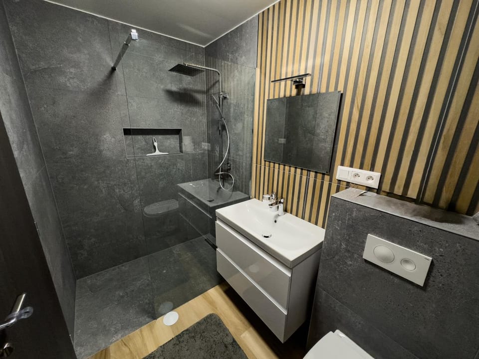 Shower, Toilet, Bathroom, towels