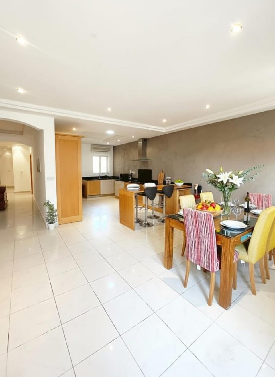 Kitchen or kitchenette, Living room, Dining area, dishwasher, minibar, kitchen