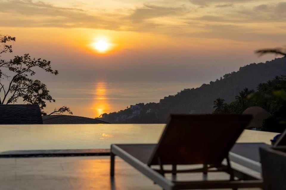 Natural landscape, Sea view, Sunrise, sunbed