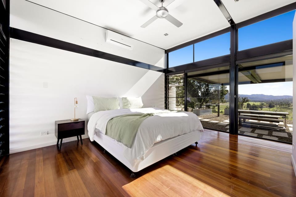 Bed, Natural landscape, Bedroom