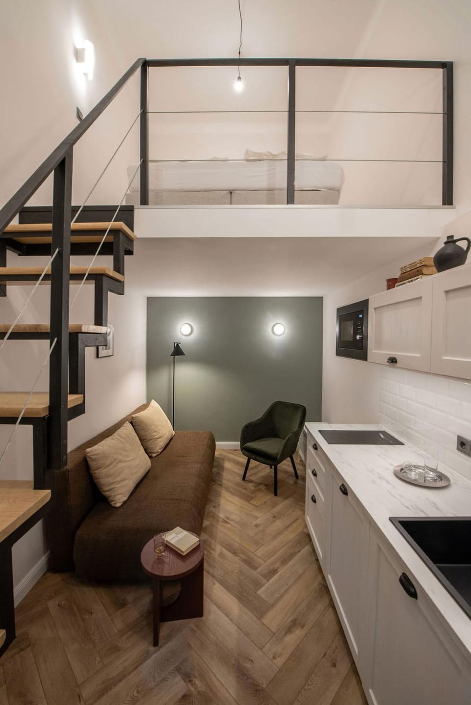 Kitchen or kitchenette, Living room
