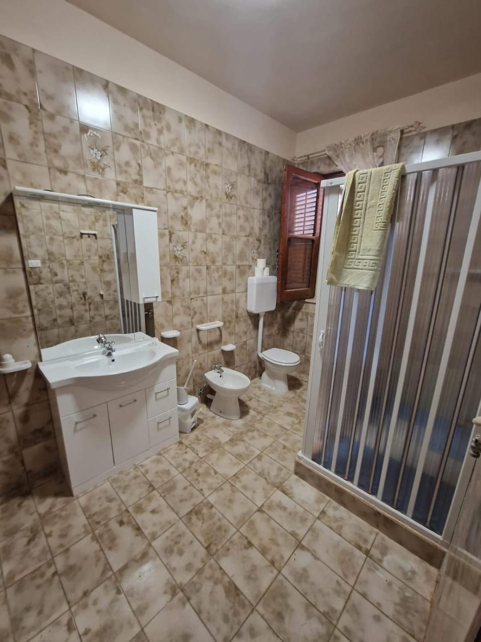 Shower, Toilet, Bathroom, bidet, towels