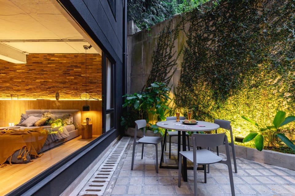 Garden, Balcony/Terrace, Photo of the whole room, Bedroom, Garden view