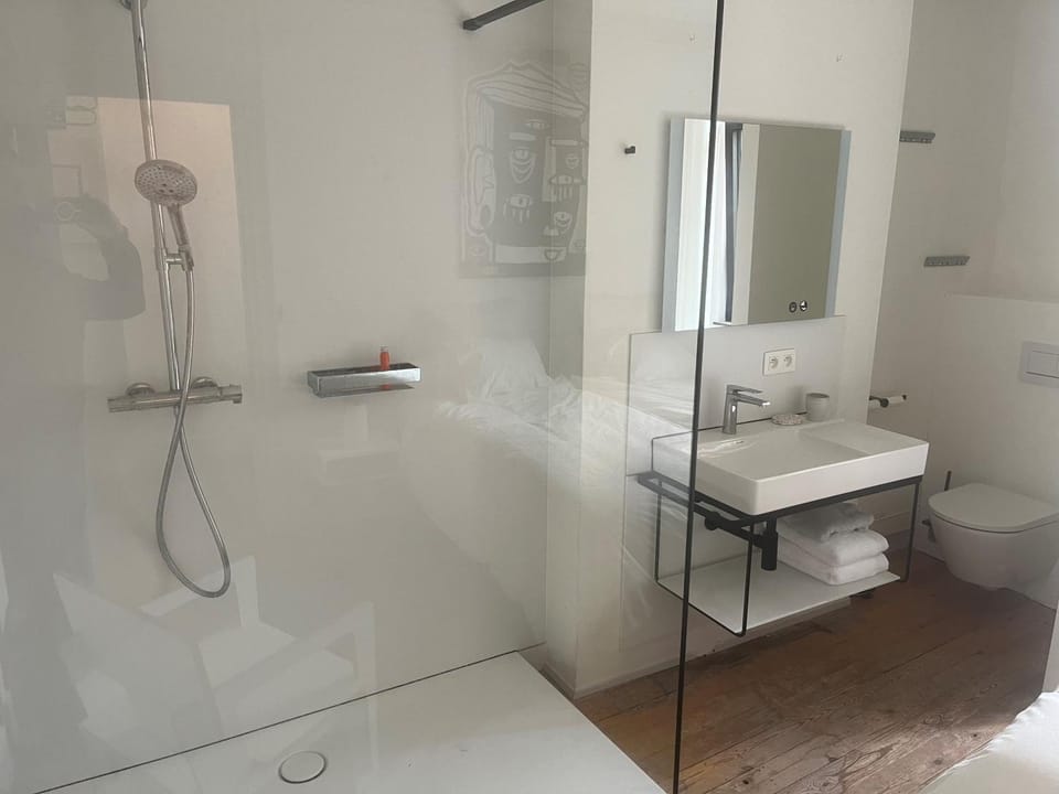 Shower, Toilet, Bathroom, towels