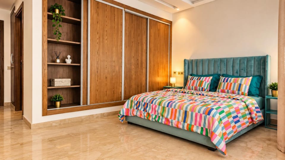 Bed, Photo of the whole room, Bedroom, wardrobe