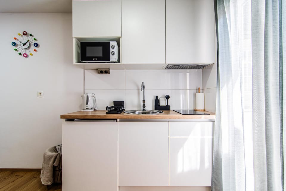 Coffee/tea facilities, Kitchen or kitchenette, dishwasher, heating, internet, microwave, oven, stove, kitchen