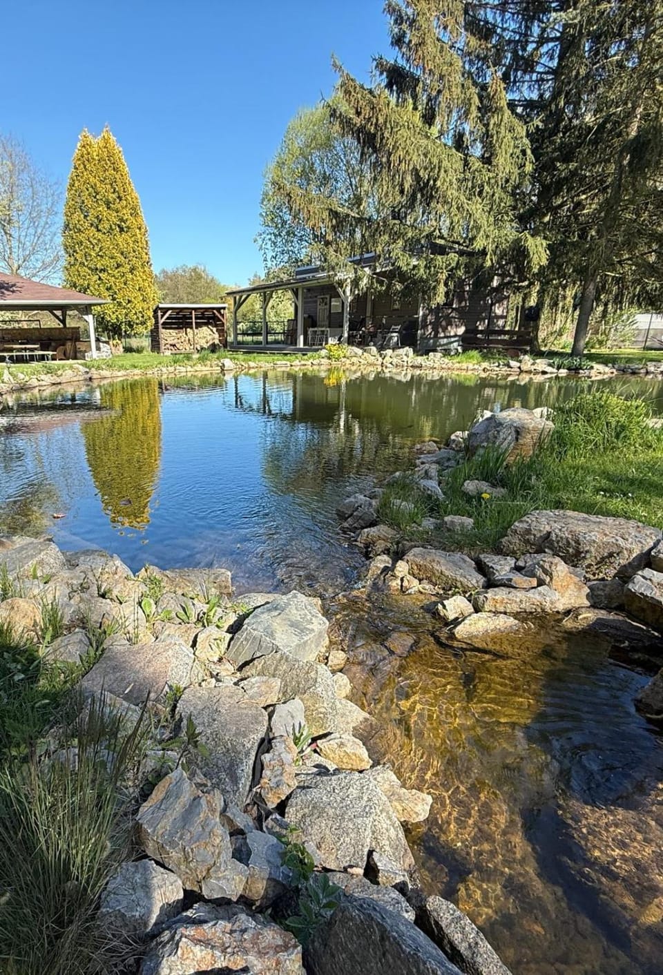 Day, Natural landscape, Garden, Lake view