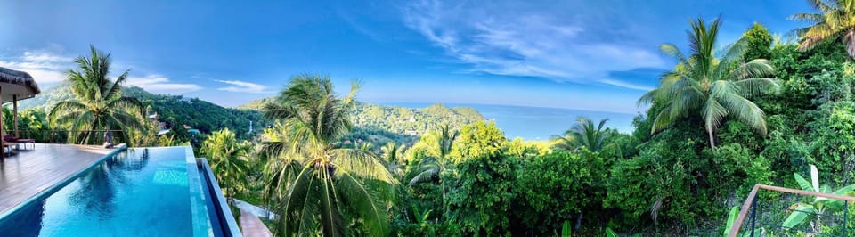 Day, Natural landscape, Garden, Mountain view, Sea view, Swimming pool