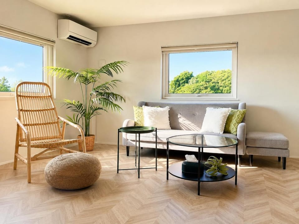 Living room, Seating area, air conditioner