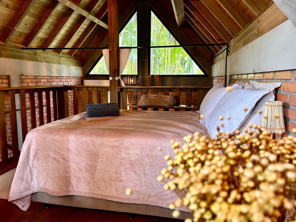 Chalé com Hidromassagem em Garopaba Chalet in State of Santa Catarina