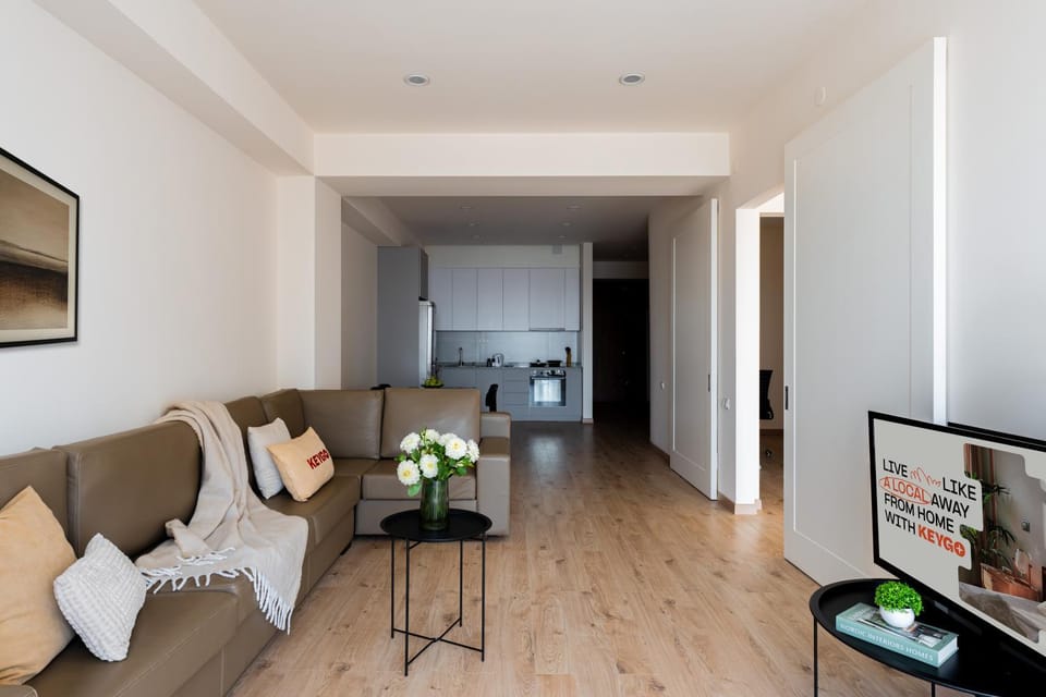 Kitchen or kitchenette, Living room, Dining area