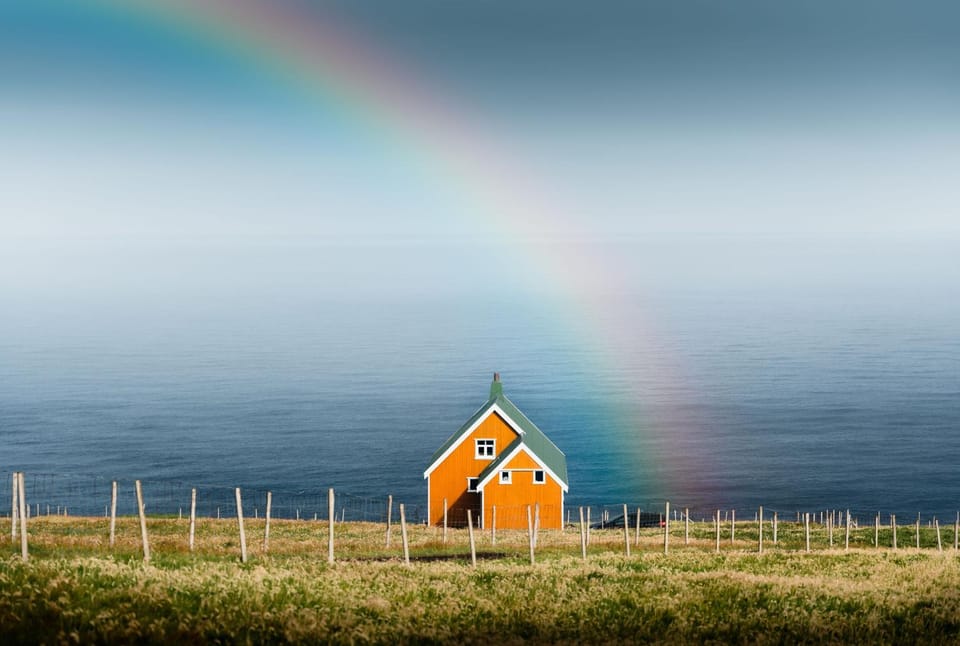 The Yellow House by the End of Suðuroy House in Europe