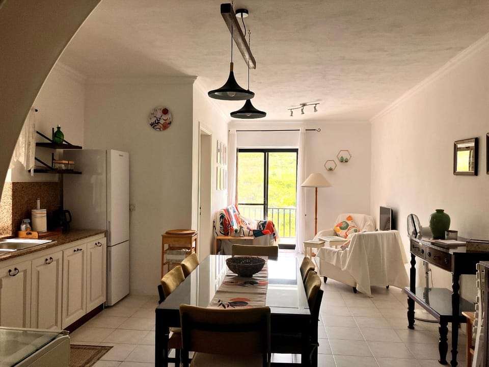 Kitchen or kitchenette, Living room, Dining area