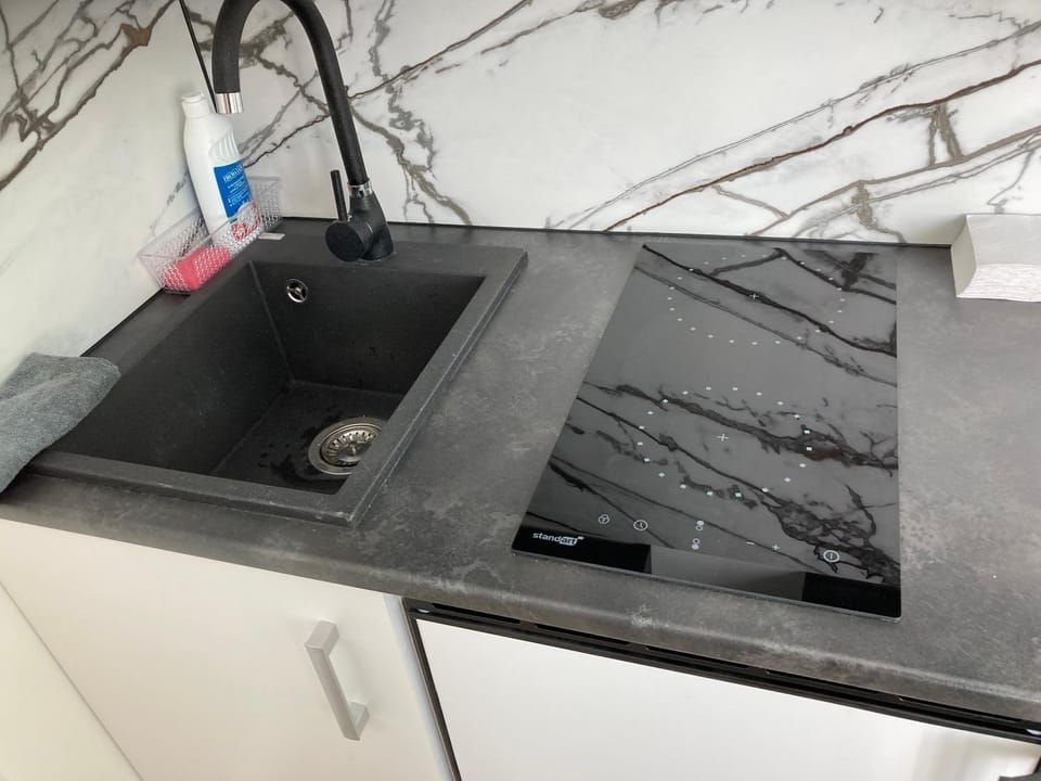 White & Black Apartment in Lithuania