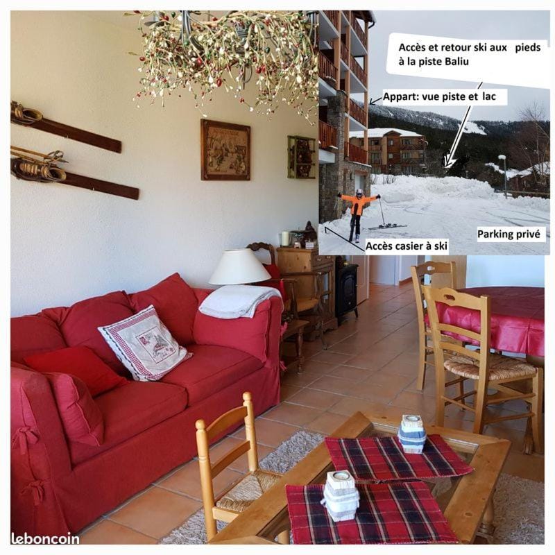 Appartement de standing 4 personnes, pied des pistes, parking Apartment in Catalonia