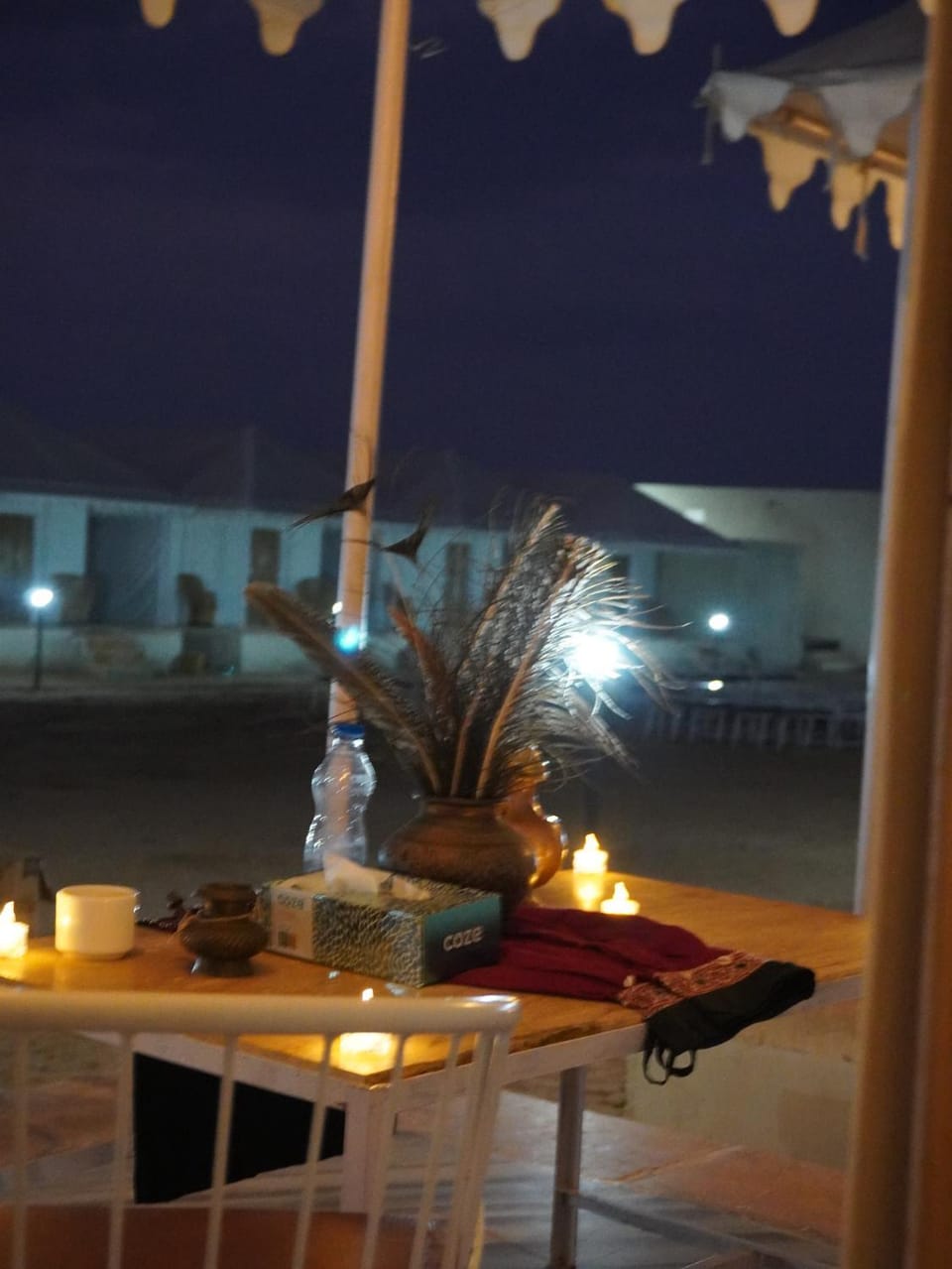 Night, View (from property/room), Balcony/Terrace