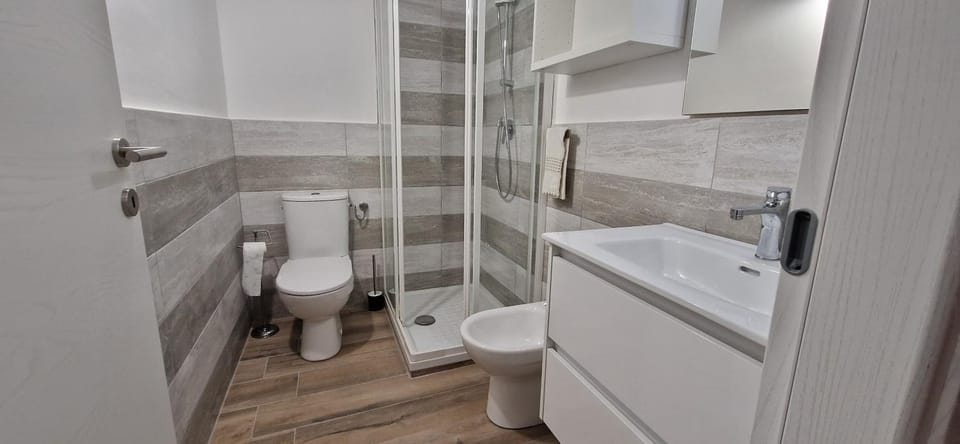 Shower, Toilet, Bathroom, bidet, towels