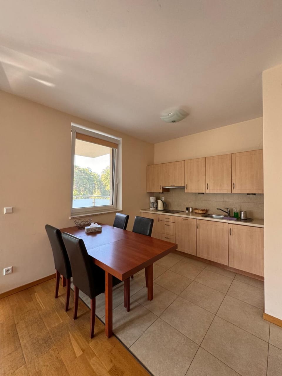 Kitchen or kitchenette, Dining area, stove