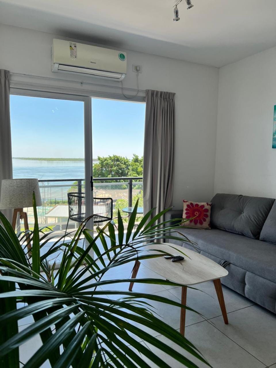 View (from property/room), Living room, Seating area, air conditioner