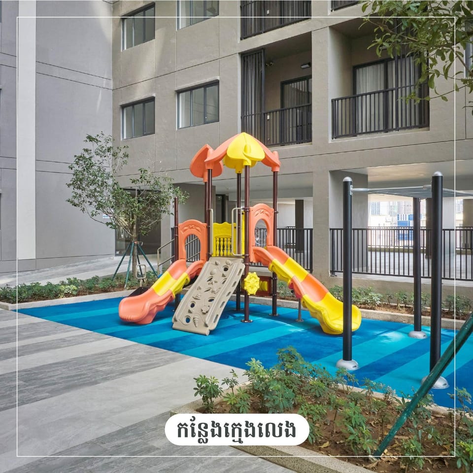 Property building, Day, Children play ground, Children play ground, Garden