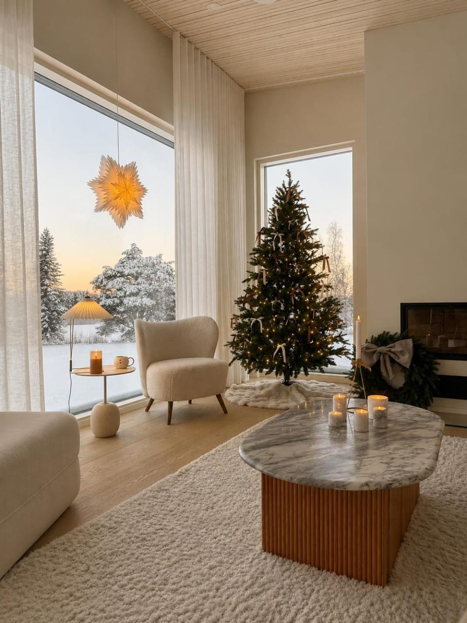 Natural landscape, Living room, Seating area