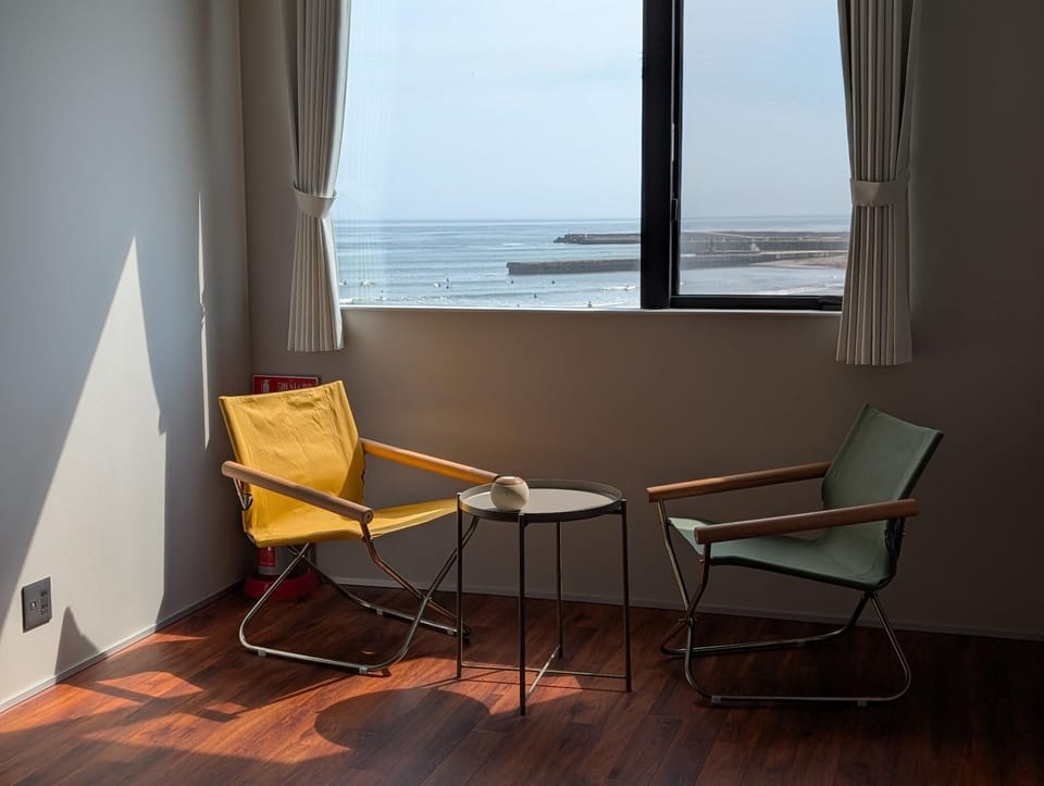 Natural landscape, Seating area, Sea view