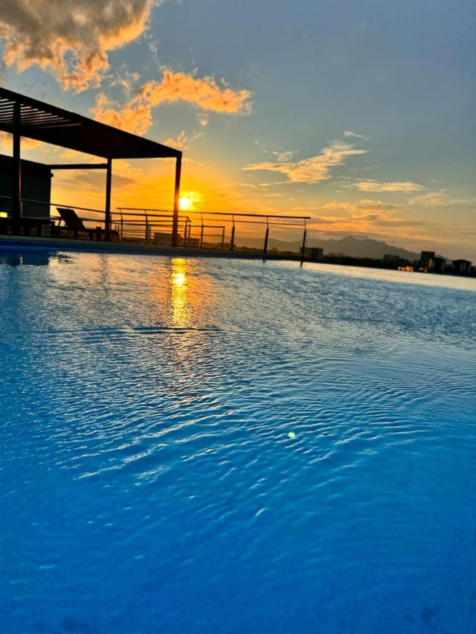 Day, Natural landscape, Swimming pool, Sunset