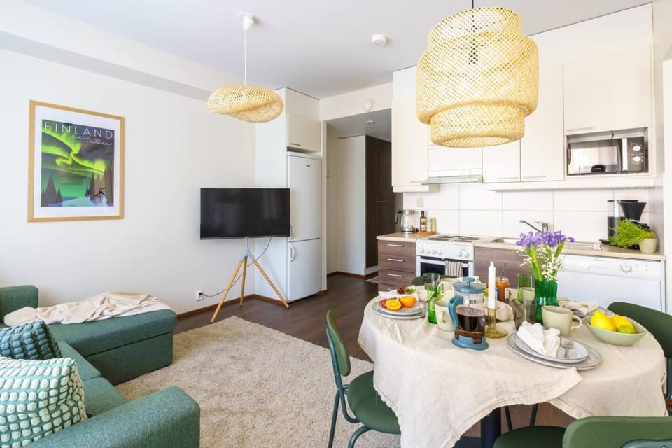 Kitchen or kitchenette, Living room, kitchen
