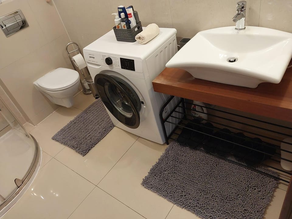 Toilet, Bathroom, washing machine