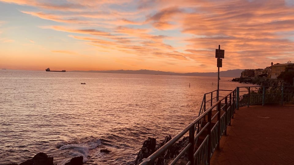Nearby landmark, Natural landscape, Sea view, Sunset