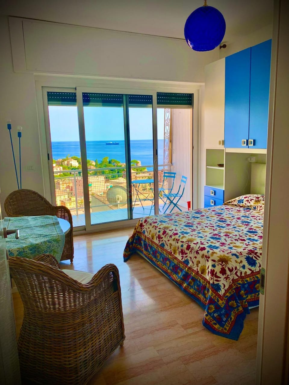 Bed, Natural landscape, View (from property/room), Photo of the whole room, Bedroom, Sea view