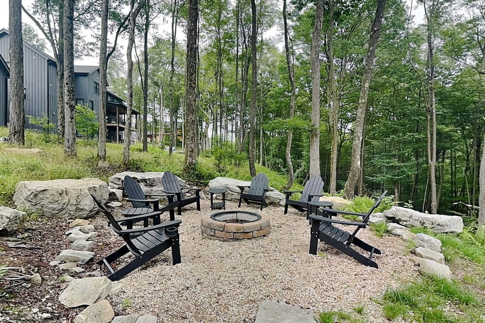 Patio, Natural landscape, Garden, Garden view, fireplace, furniture