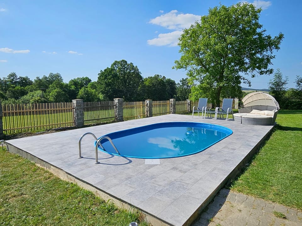 Natural landscape, Garden, Garden view, Pool view, Swimming pool