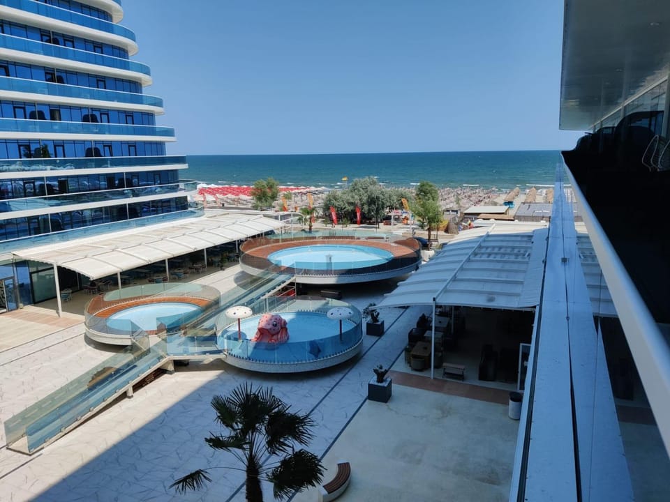 Property building, Pool view, Sea view, Swimming pool