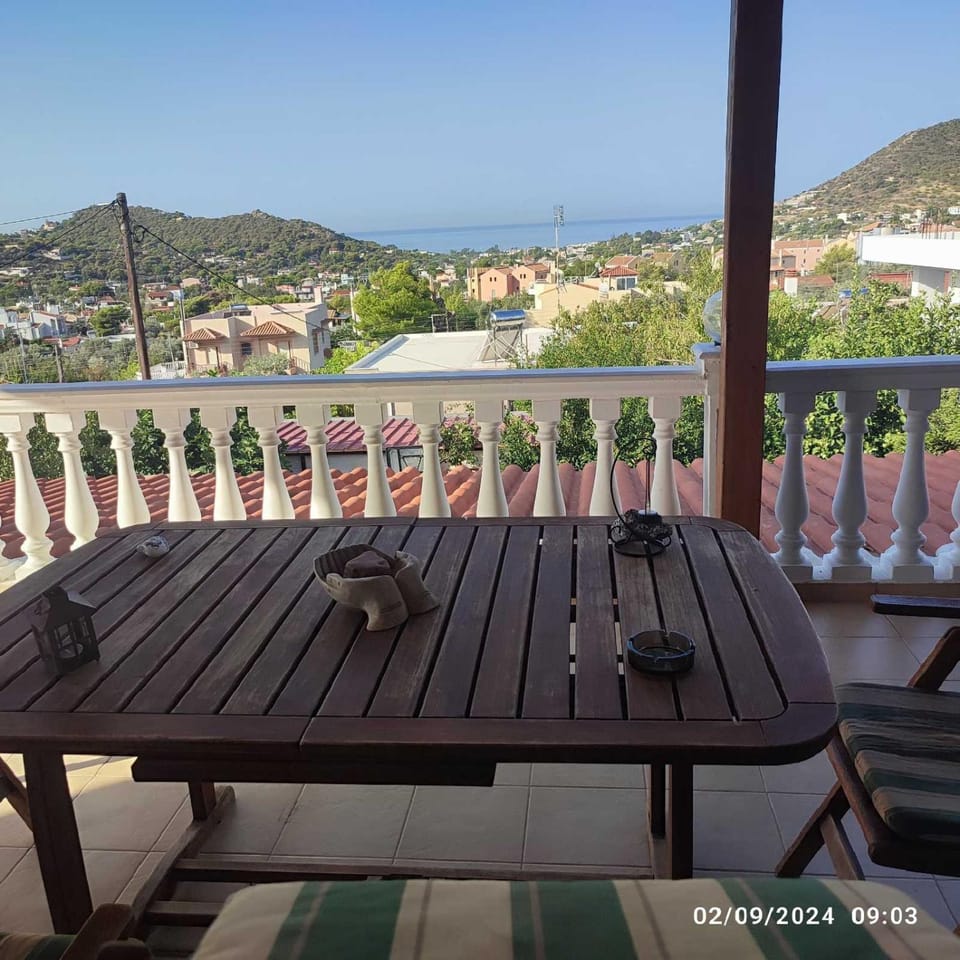 Day, Natural landscape, View (from property/room), Balcony/Terrace, Dining area, Sea view
