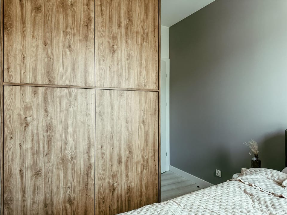 Bed, Photo of the whole room, Bedroom, wardrobe