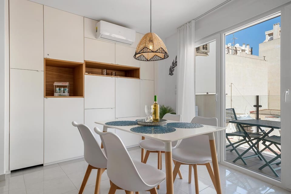 Dining area, air conditioner