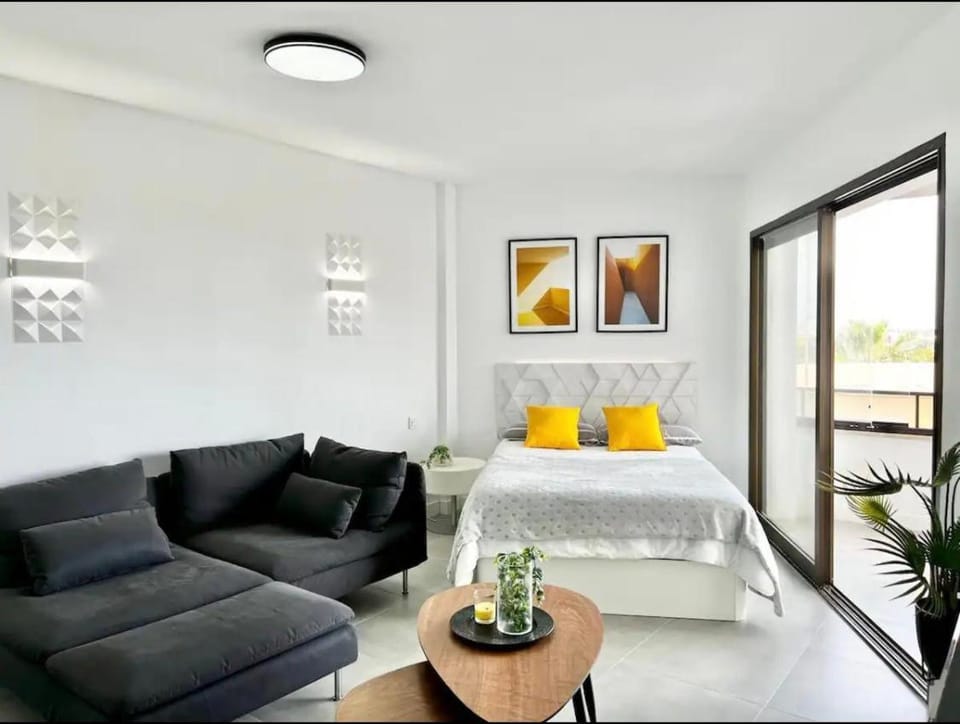 Bed, Living room, Bedroom