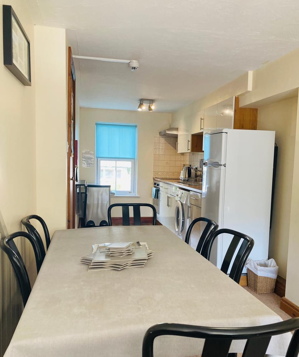 Kitchen or kitchenette, Dining area, oven, washing machine