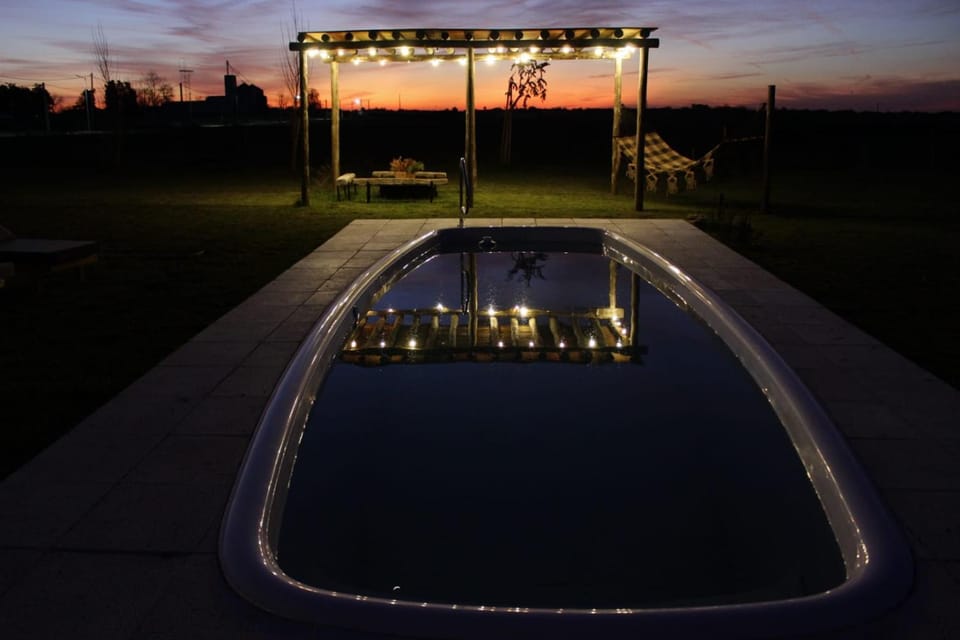 Pool view, Swimming pool, Sunset