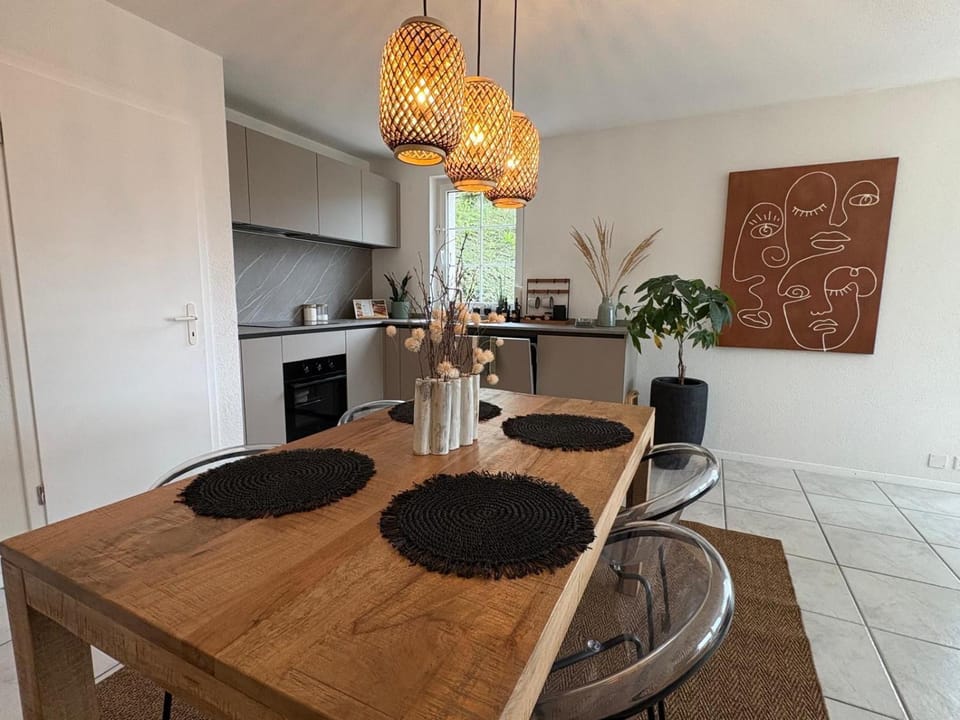 Kitchen or kitchenette, stove, kitchen
