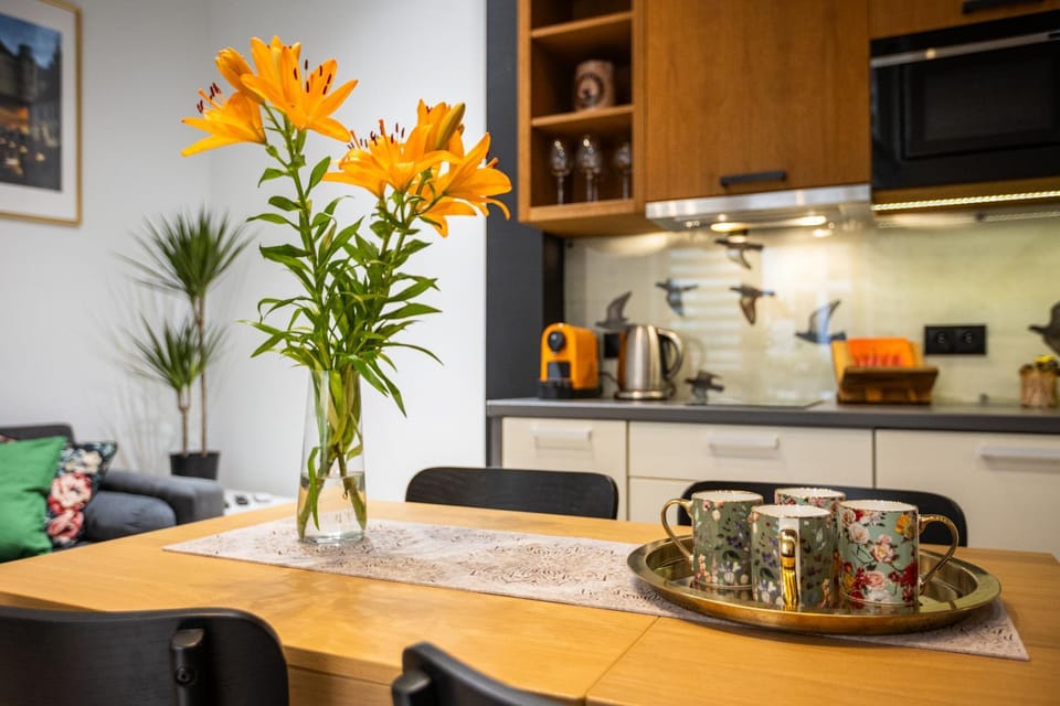 Coffee/tea facilities, Kitchen or kitchenette, dishwasher, stove