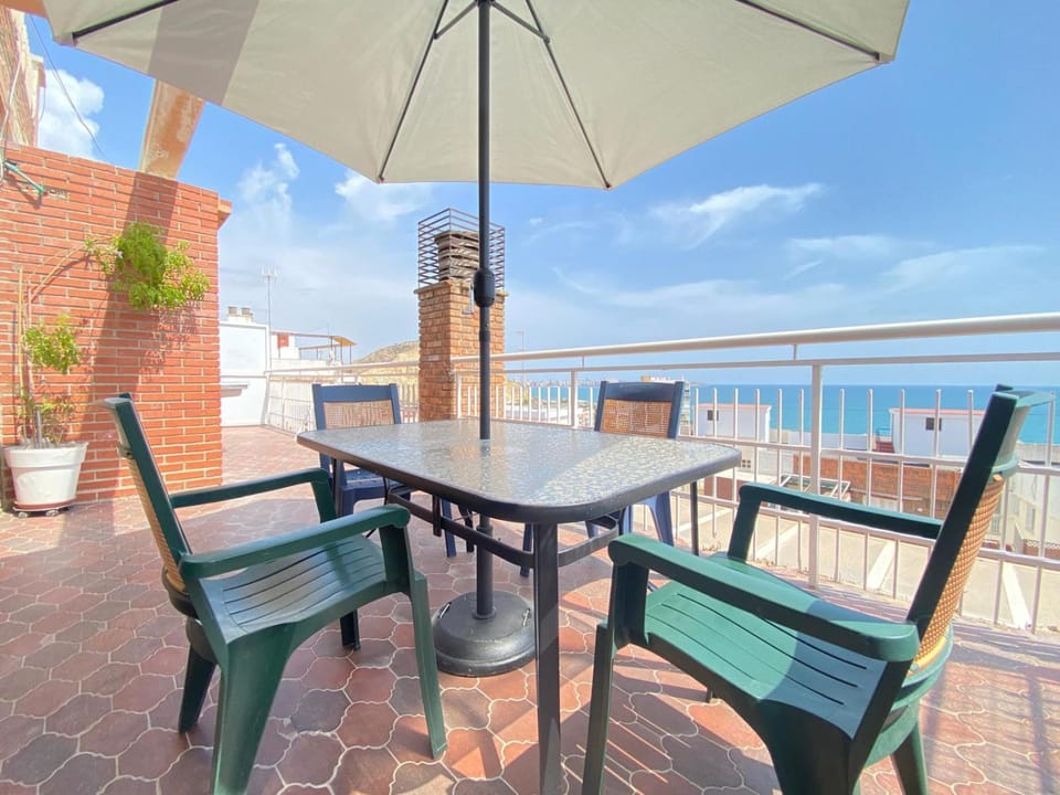 Balcony/Terrace, Dining area, City view, Sea view