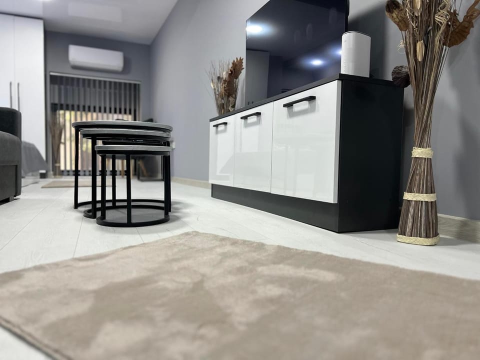 Kitchen or kitchenette, minibar, stove