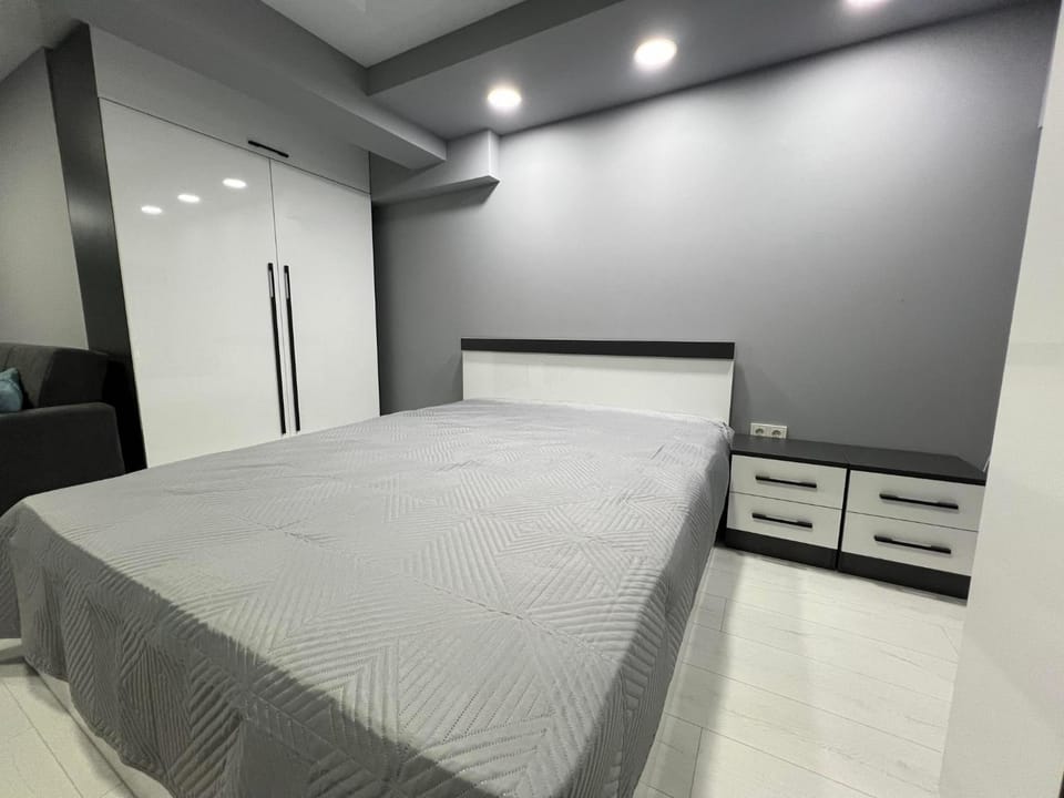 Bed, Kitchen or kitchenette, Photo of the whole room, Bedroom